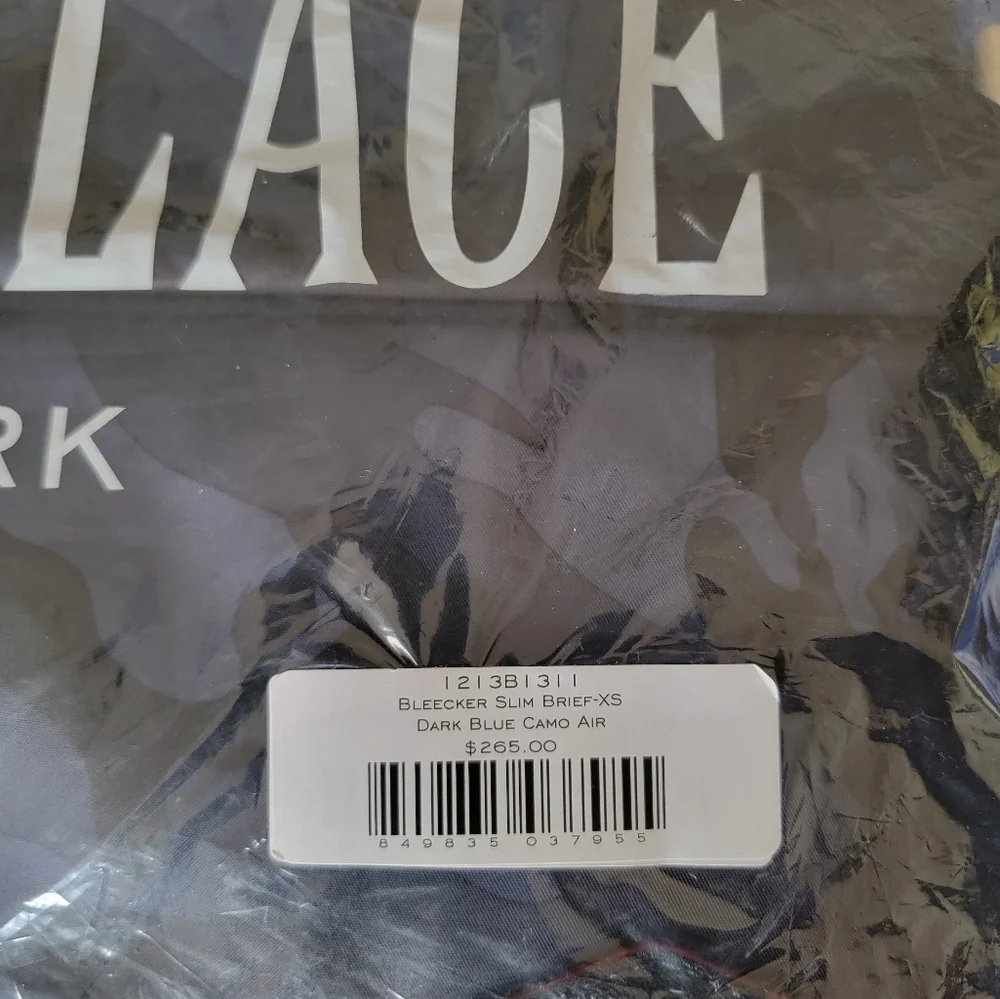 MZW Blue Camo Bleecker Slim Brief XS